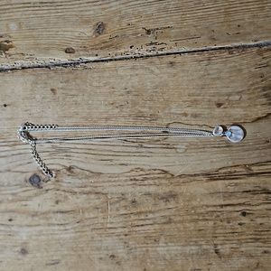 Silver necklace set, $10